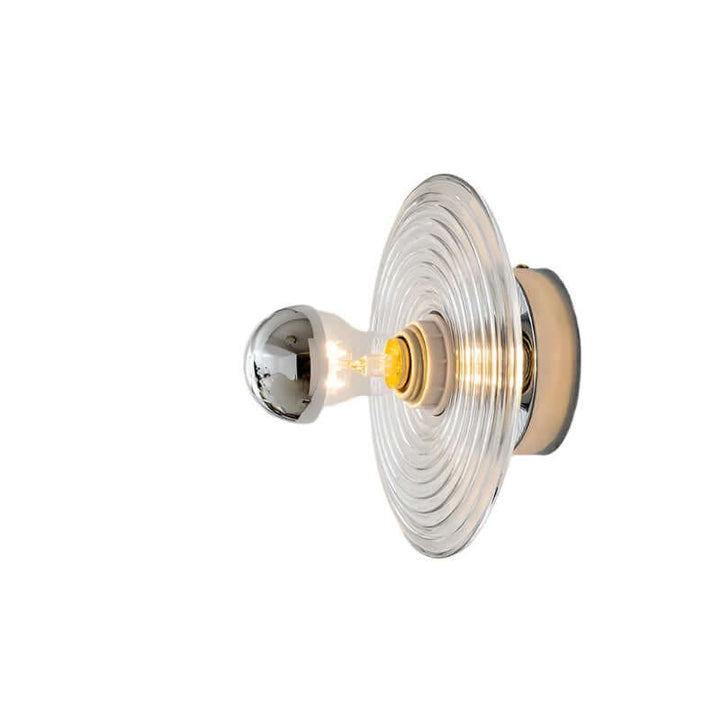 Vintage LED Water Ripple Glass Wall Sconce