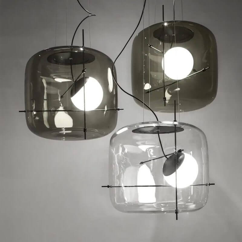 Modern Glass Pendant Light 30cm