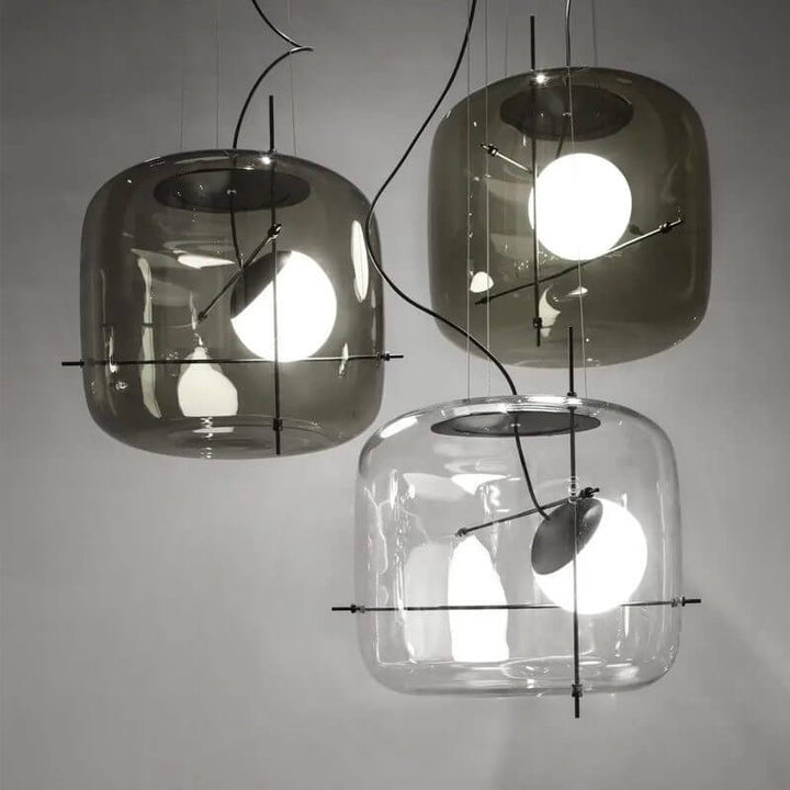 Modern Glass Pendant Light 30cm