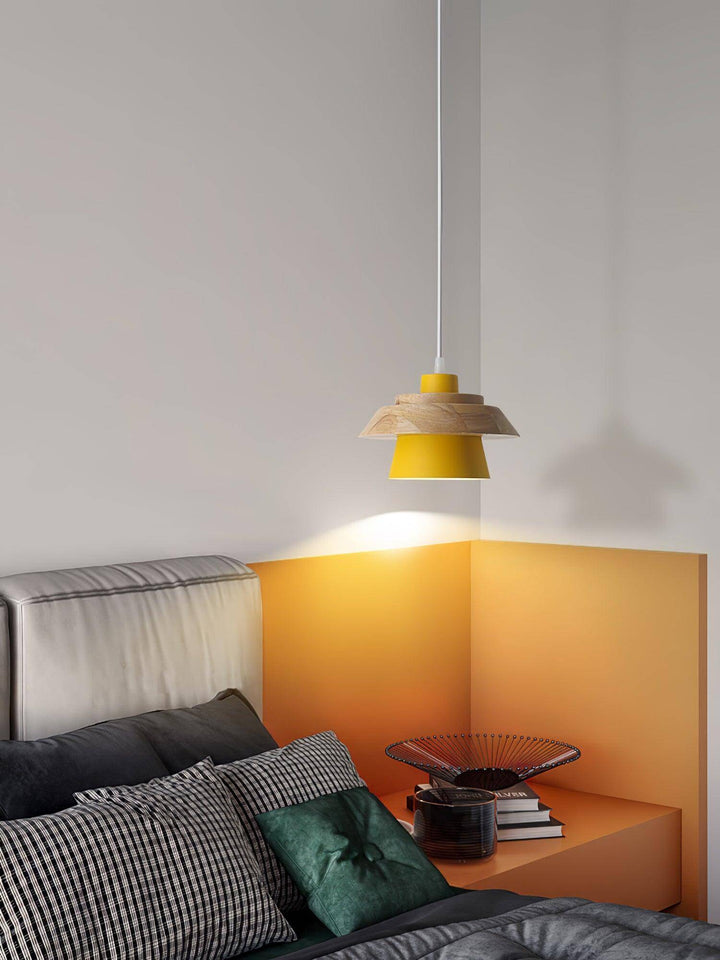 Natural Stone & Wood Pendant Lamp