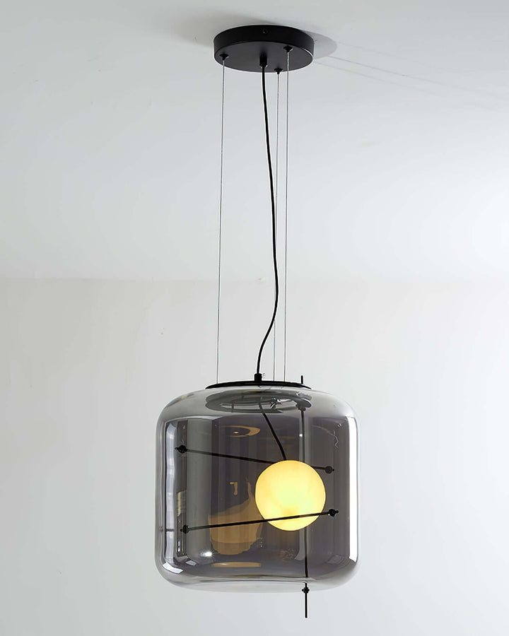 Modern Glass Pendant Light 30cm