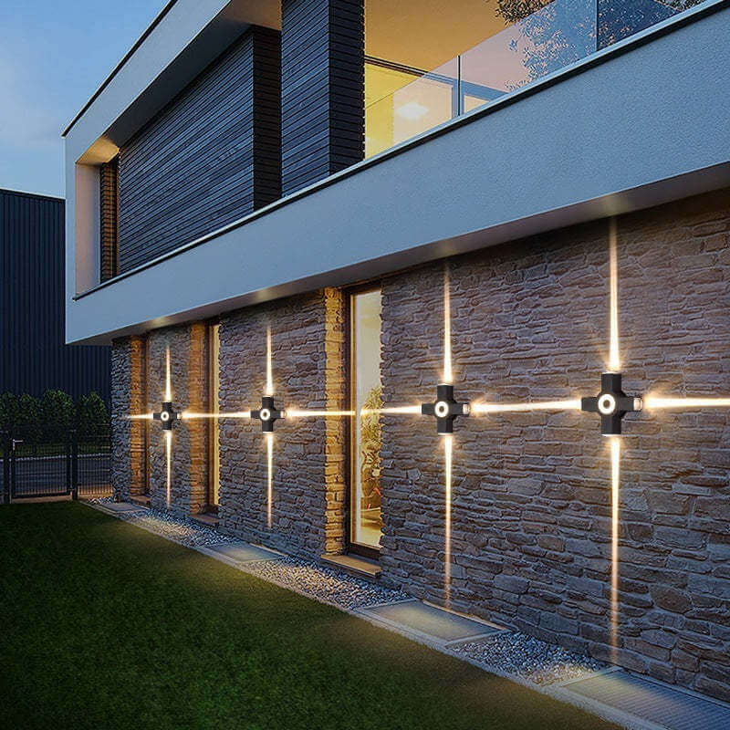 Modern Outdoor LED Wall Sconce - IP65 Waterproof