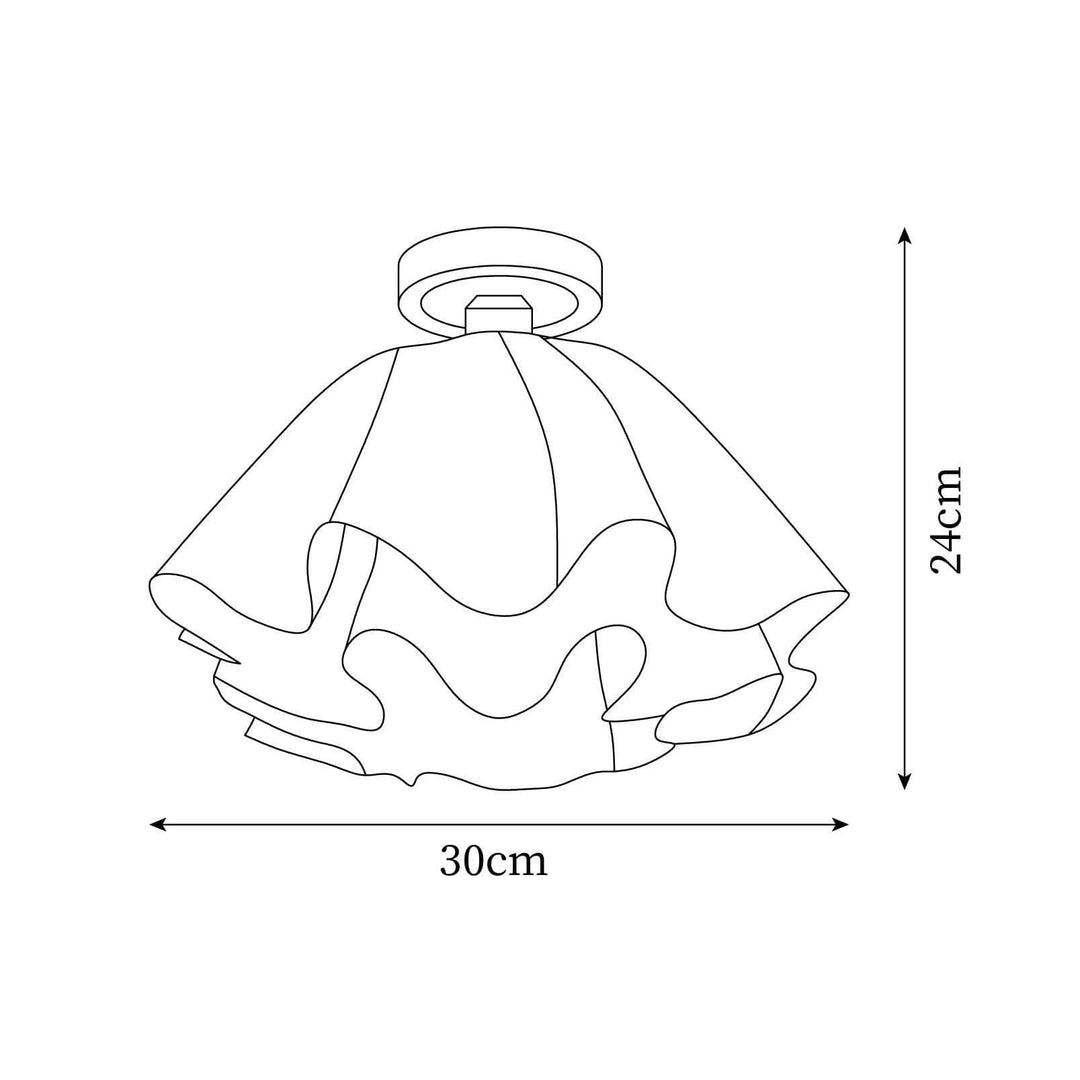 Modern Copper Ceiling Light Fixture