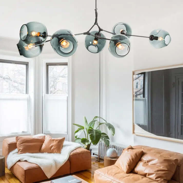 Modern Bubble Glass Sputnik Chandelier