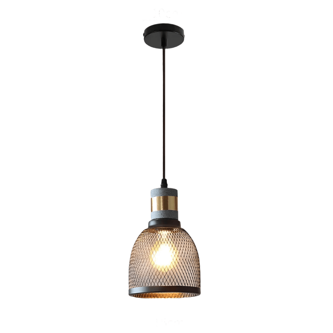 Industrial Pendant Light Concrete & Iron Ceiling Lamp