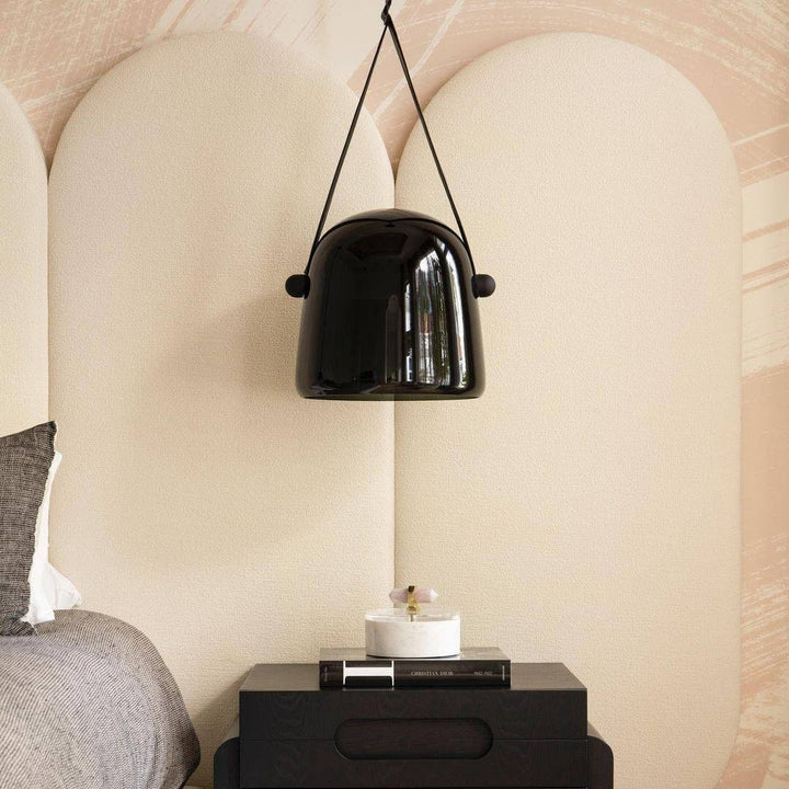 Modern Pendant Lamp with Metal Accents