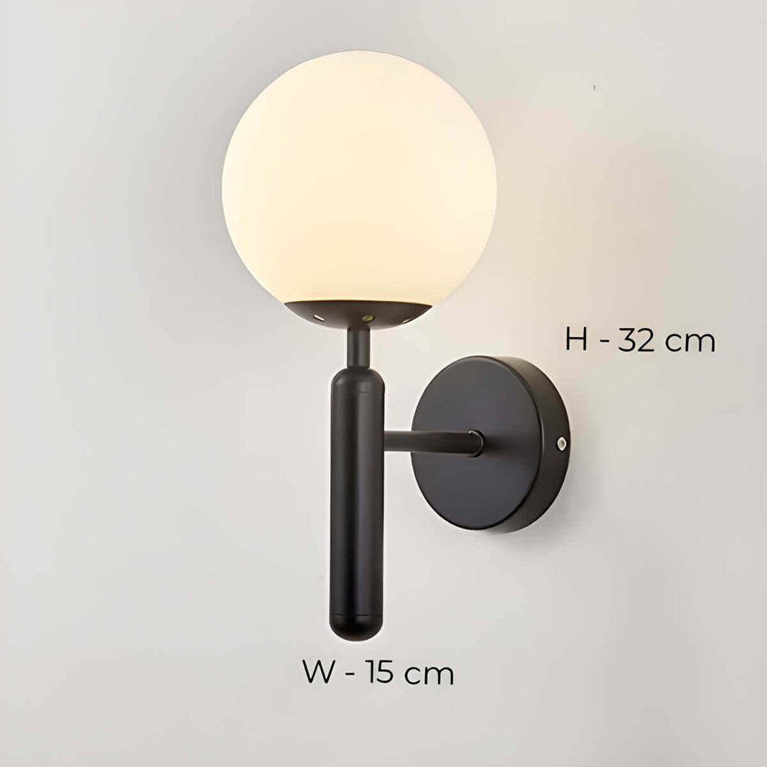Mid-Century Modern Glass Wall Lamp