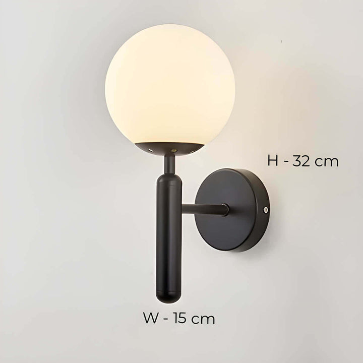 Mid-Century Modern Glass Wall Lamp