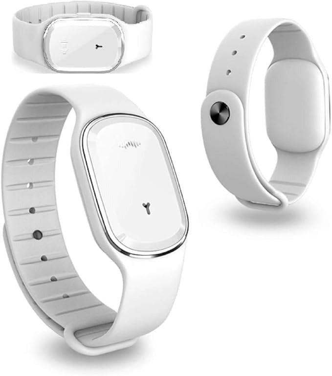 Unisex Ultrasonic Mosquito Repellent Bracelet with LED Display
