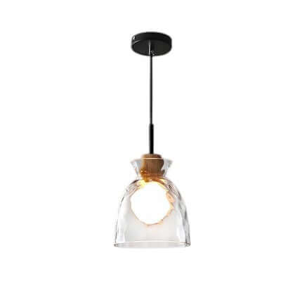 Modern Glass Chandelier for Dining Room, Entryway or Kitchen Lighting