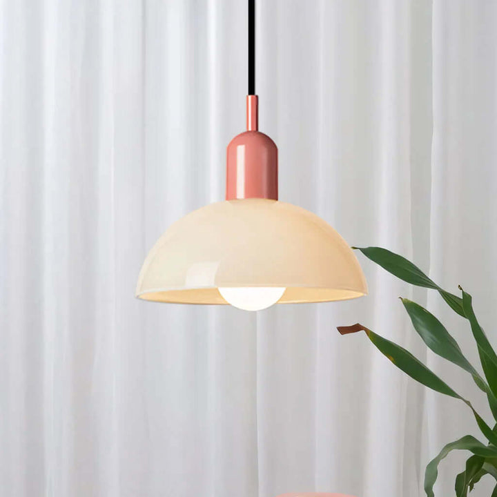 Colorful Glass Bowl Pendant Light
