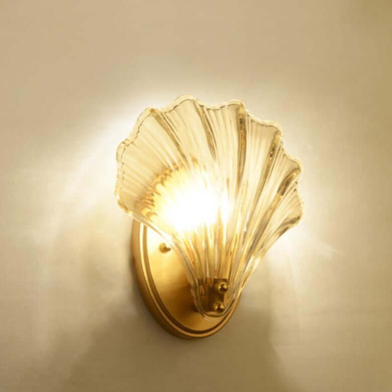 Seashell Wall Light Fixture, Nautical Decor, 20cm