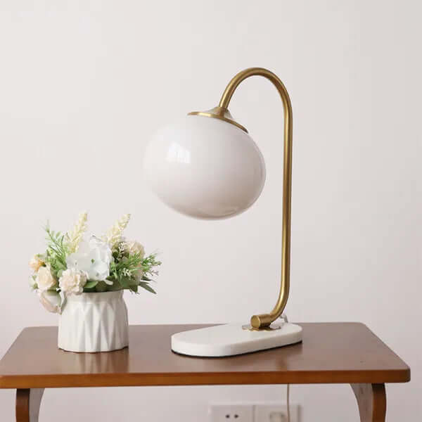 Modern Glass Globe Table Lamp