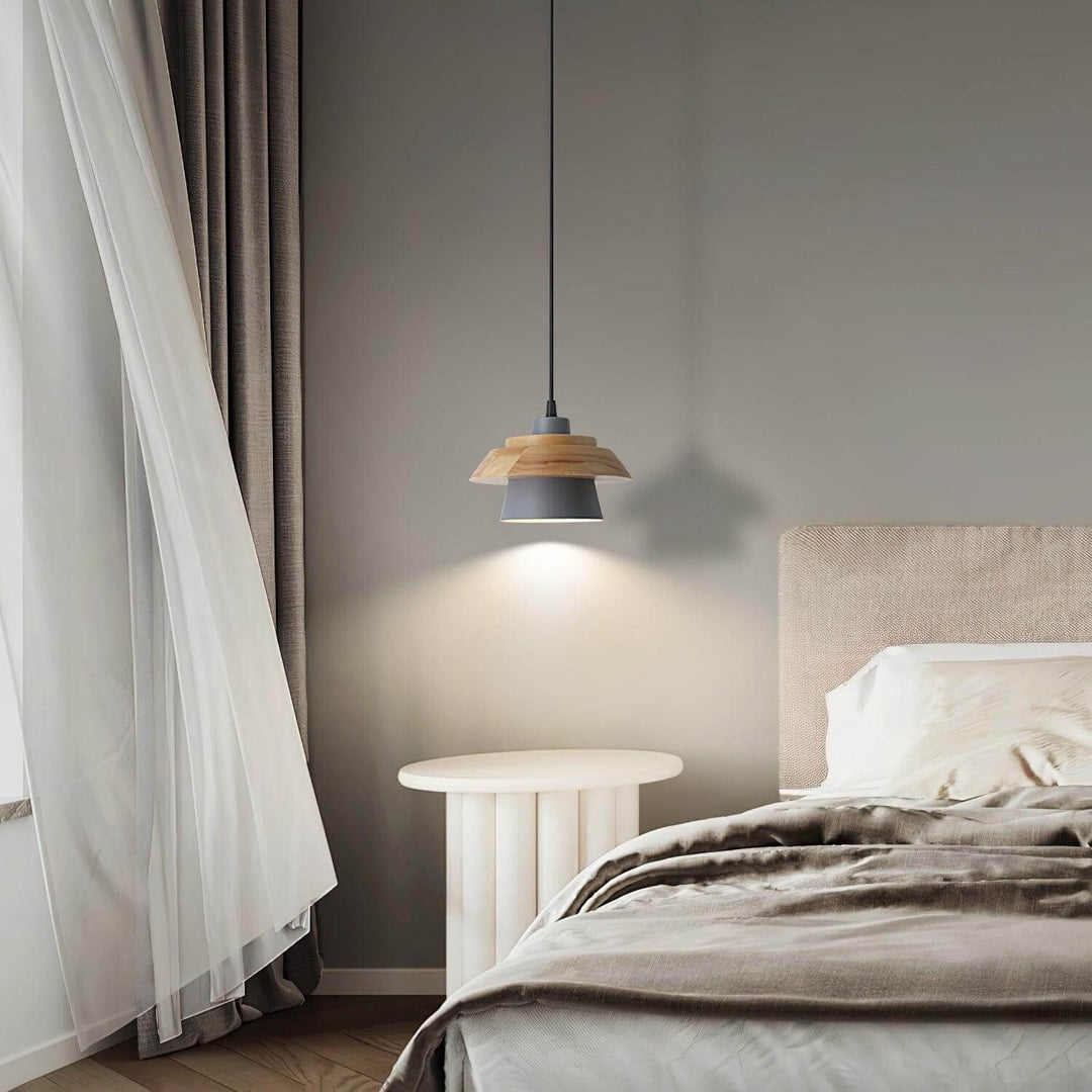 Natural Stone & Wood Pendant Lamp