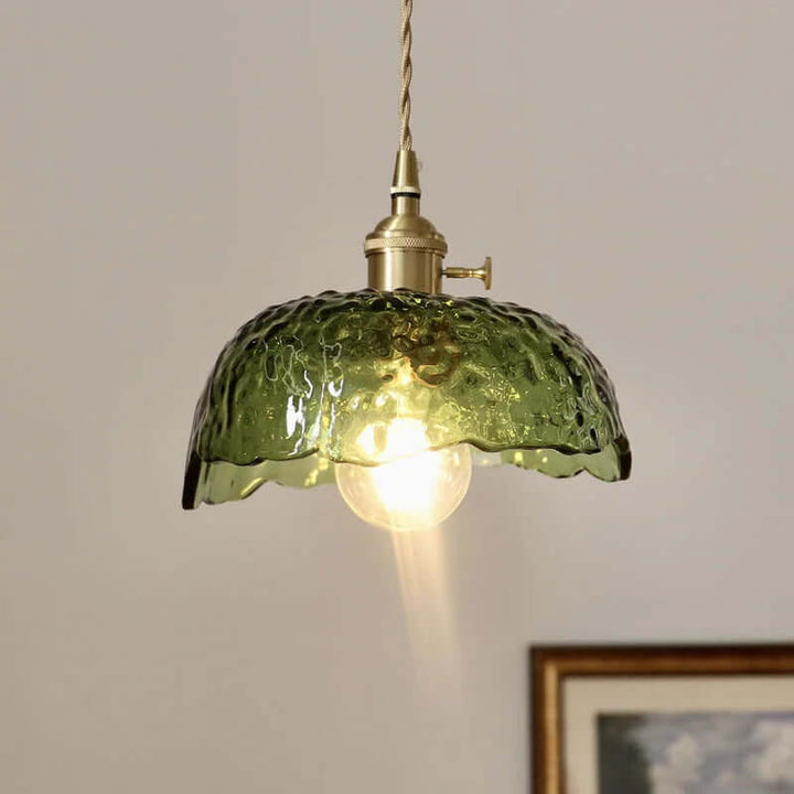 Modern Brass & Glass Pendant Light