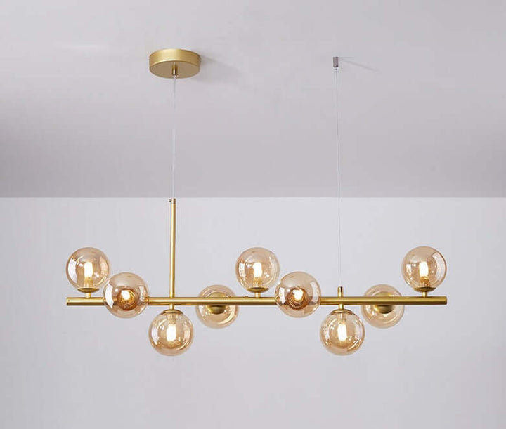 Elegant Glass & Iron Pendant Light