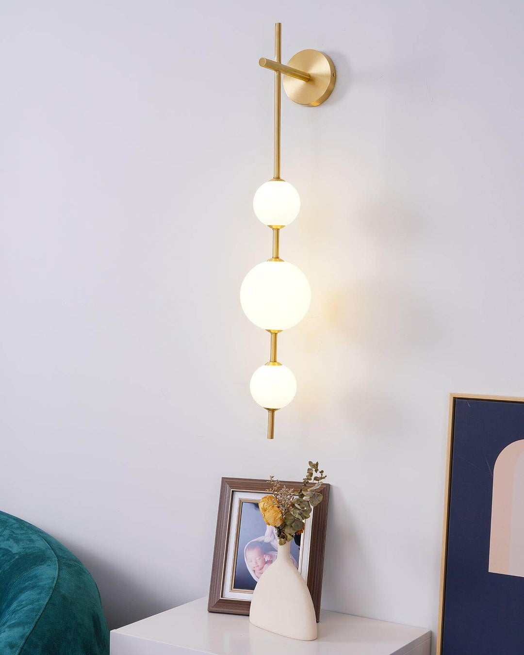 Modern Glass Globe Wall Lamp