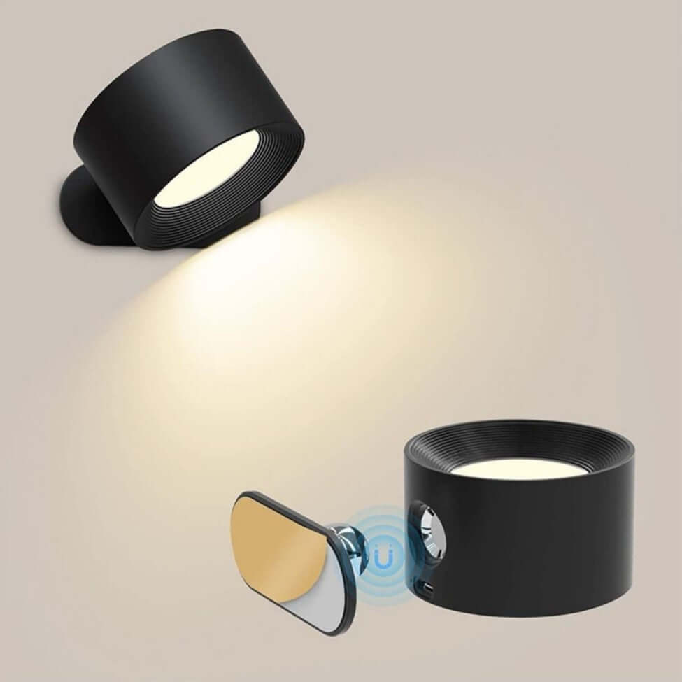 Cordless LED Wall Lamp with 360° Rotation