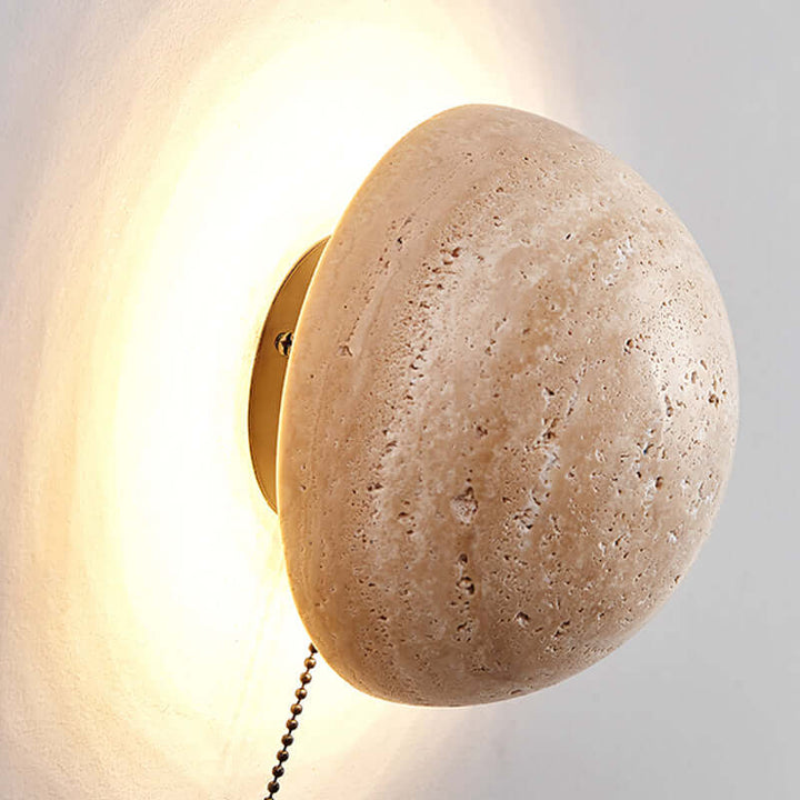 Nordic Cream Travertine Wall Lamp