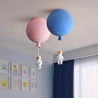 Modern Moon Astronaut LED Ceiling Light