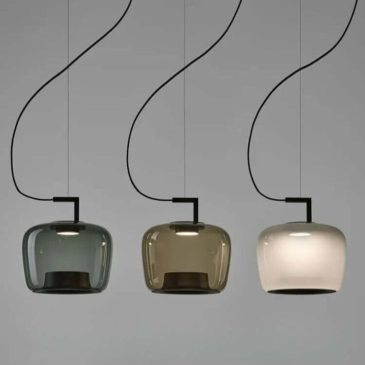 Modern Glass Pendant Light with LED