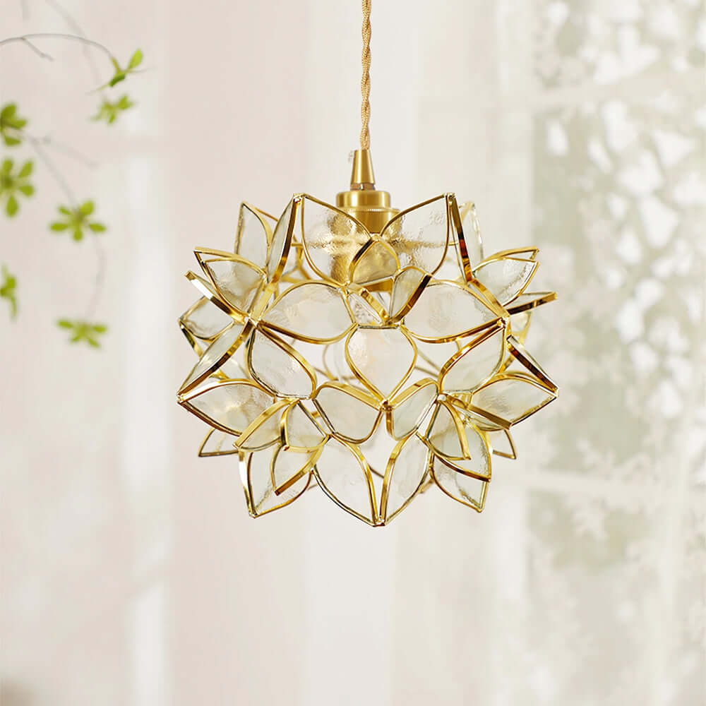 Capiz Shell Pendant Light, 20cm, Elegant Hanging Lamp