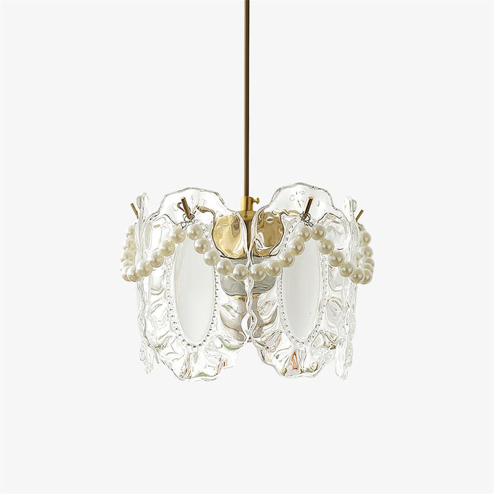 Floral Glass Pendant Lamp 20cm