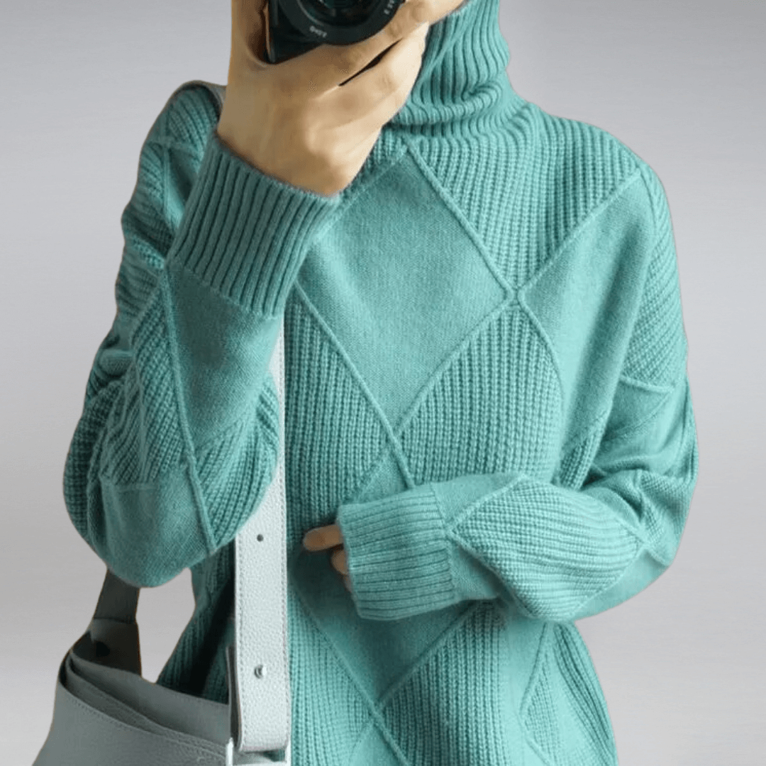 Women's Turtleneck Relaxed Fit Sweater