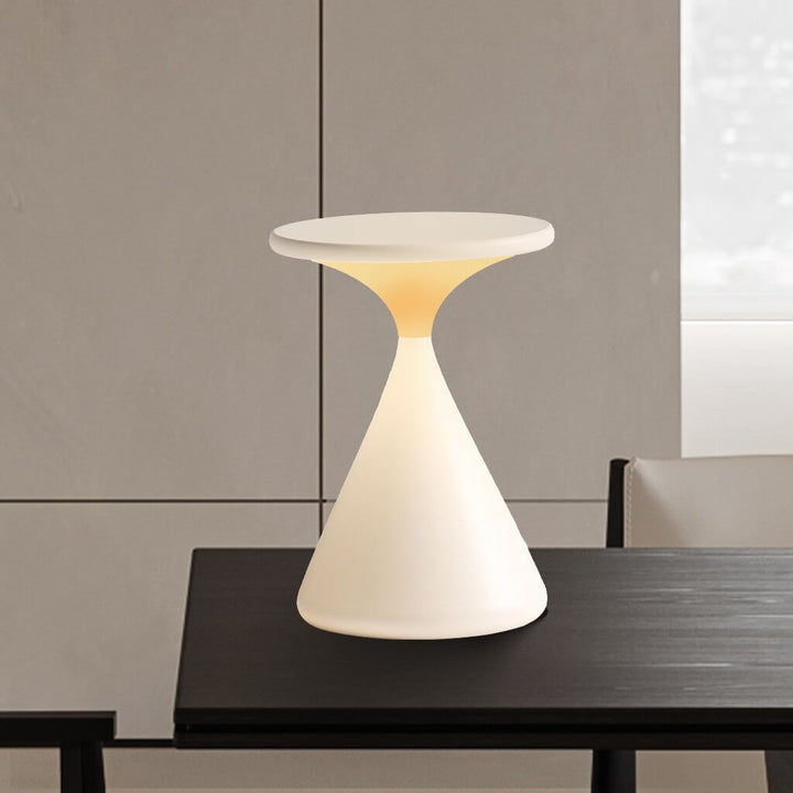 Cordless Hourglass Table Lamp