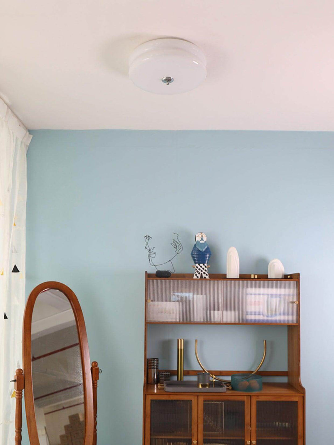 Geometric Art Deco Ceiling Light Fixture