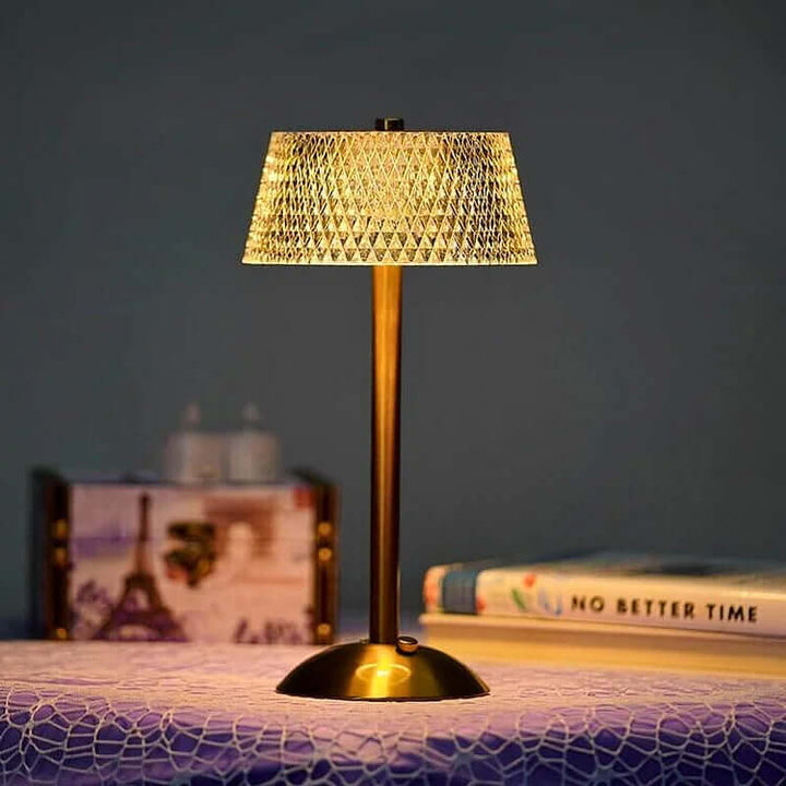 Cordless Crystal Table Lamp
