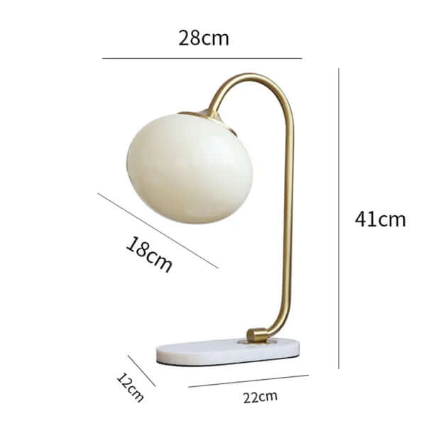 Modern Glass Globe Table Lamp
