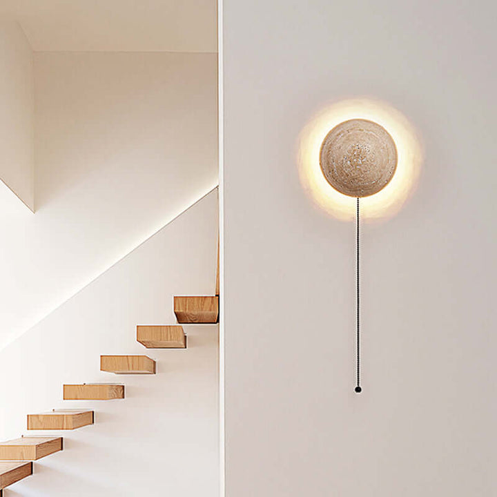 Nordic Cream Travertine Wall Lamp