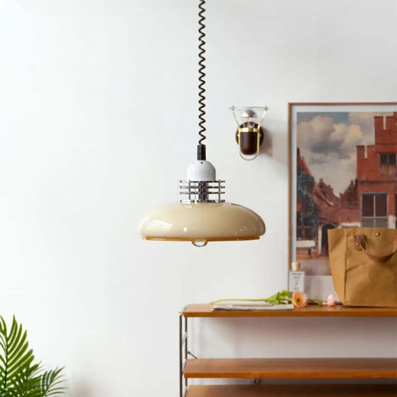 Art Deco Stained Glass Pendant Lamp 35cm