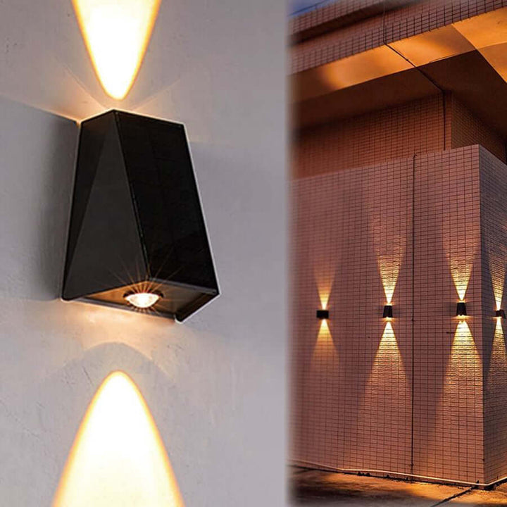 Solar LED Wall Light Outdoor Waterproof Garden