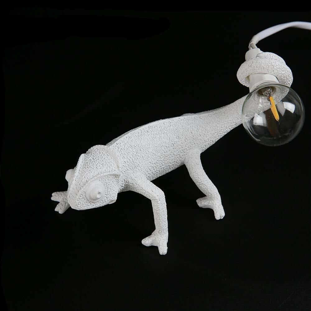Resin Lizard Table Lamp, Unique Animal Decor