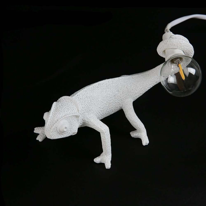 Resin Lizard Table Lamp, Unique Animal Decor