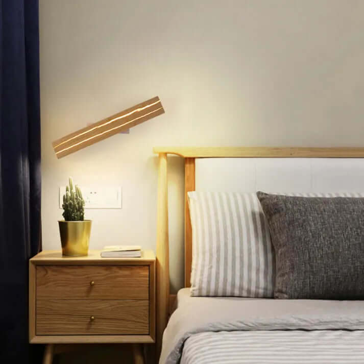 Modern Wood Crack LED Wall Sconce Light