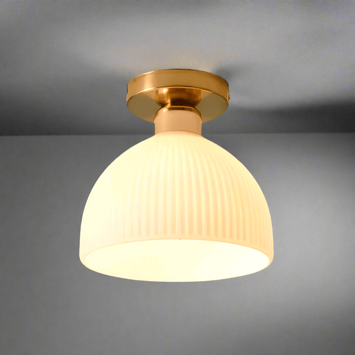 Milk White Glass Ceiling Lamp