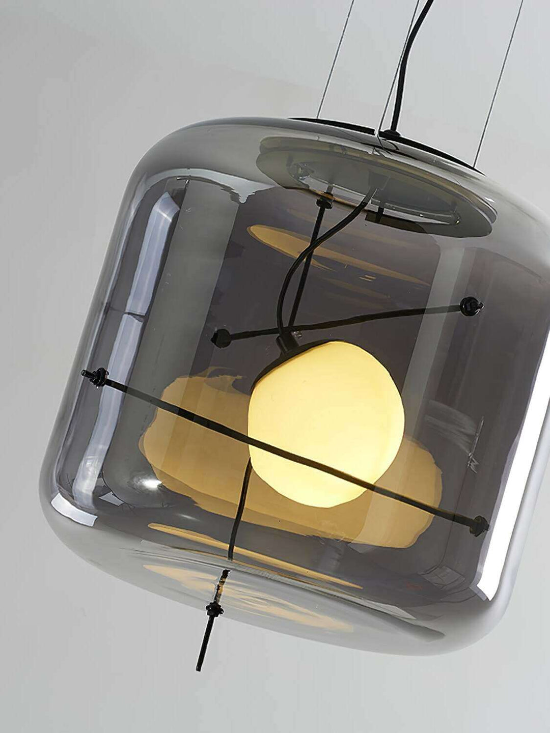 Modern Glass Pendant Light 30cm