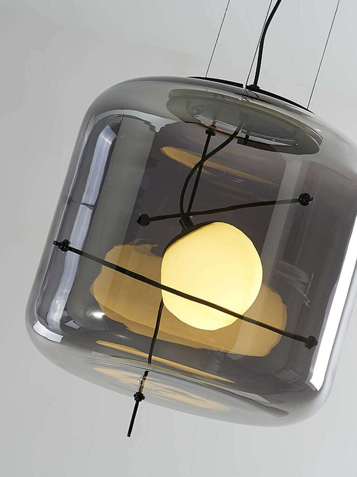 Modern Glass Pendant Light 30cm