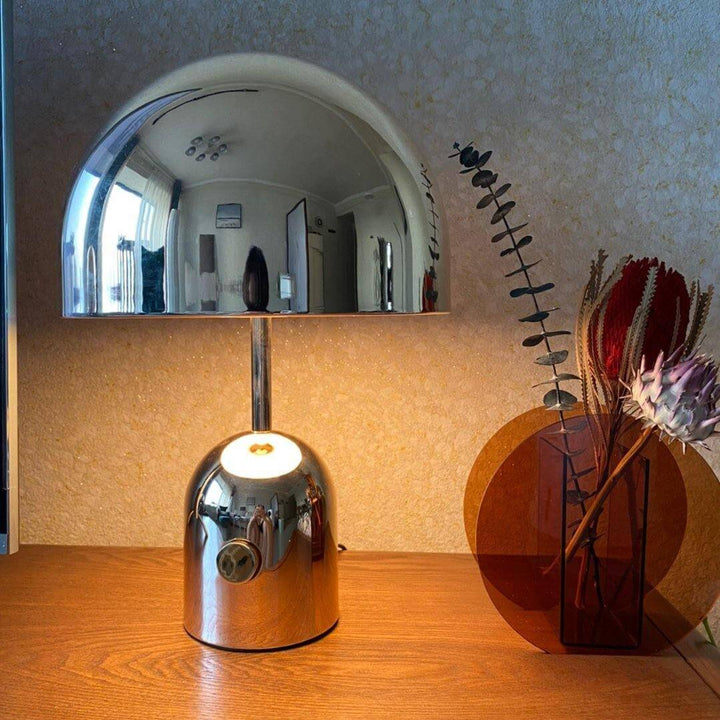 Modern Acrylic & Metal Bell Table Lamp