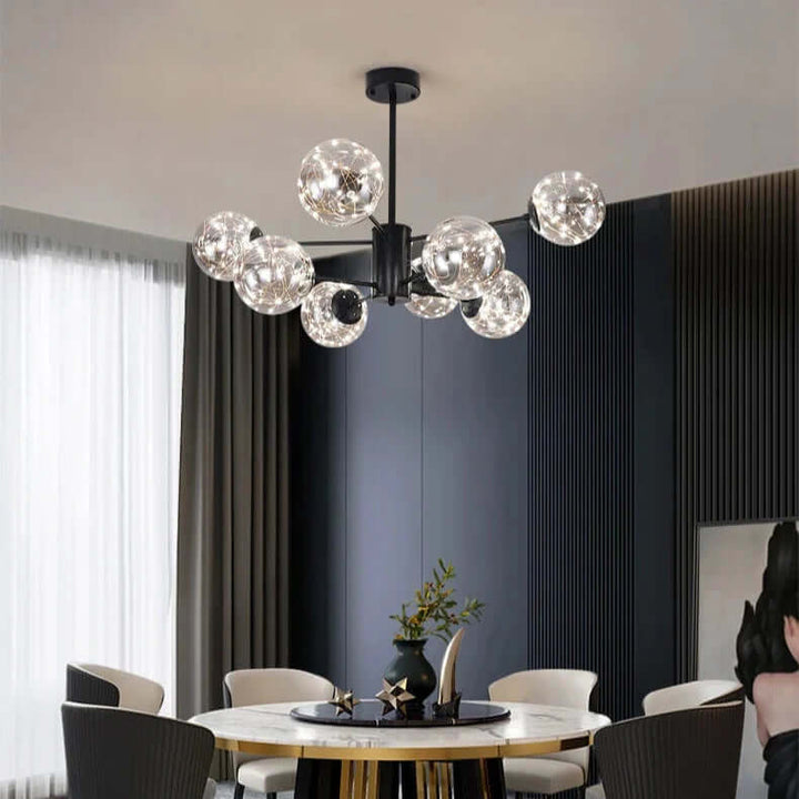 Elegant Glass Ball Chandelier