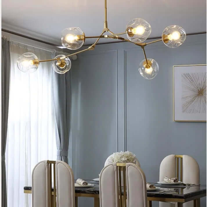 Modern Bubble Glass Sputnik Chandelier