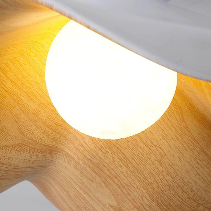 Decorative Resin Pendant Lamp with Leaf Design