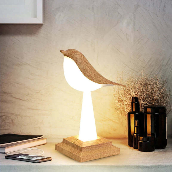 Decorative Bird Table Lamp with Touch Charging