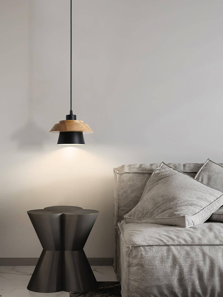 Natural Stone & Wood Pendant Lamp