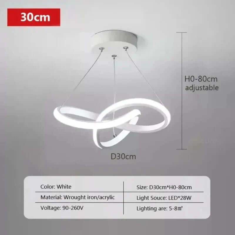 Modern LED Ceiling Light with Remote, 24cm