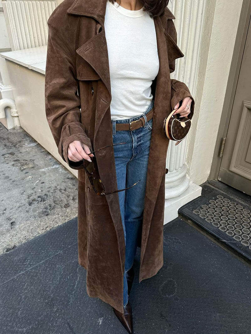 Women's Classic Long Trench Coat
