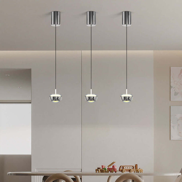 Semicircle LED Pendant Light, Modern Hanging Ceiling Lamp